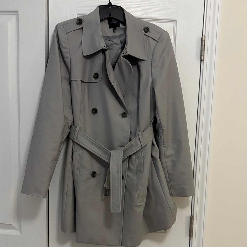 The Limited Classic Gray Trench Coat